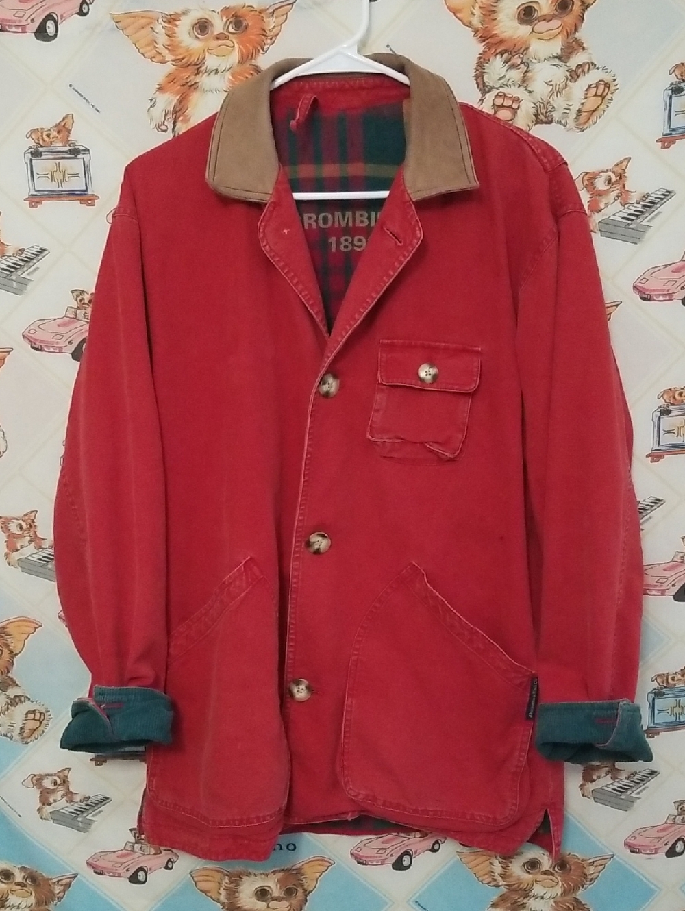 Vintage Abercrombie & Fitch Barn Chore Coat Adirondack Trail Canvas Size Small